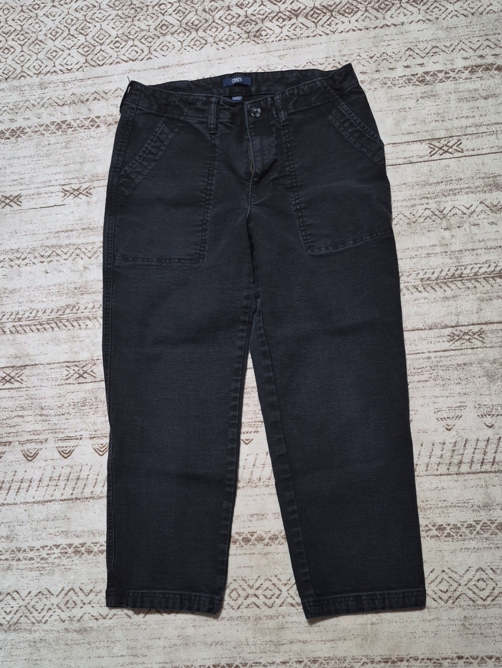 Chaps Black Straight-Leg Women's Jeans